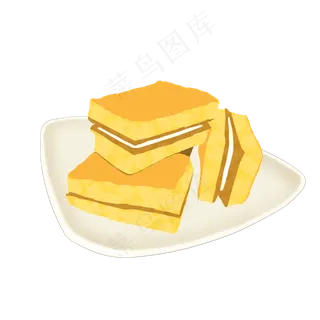 重阳糕菊花糕点美食碟子盘子装饰