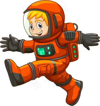 宇航员免扣png  