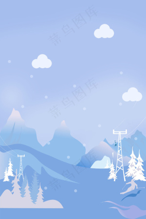 冬季卡通冰天雪地暖冬特惠