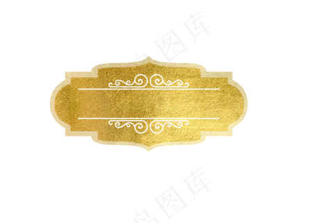 金色标题框