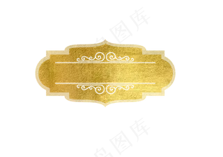 金色标题框