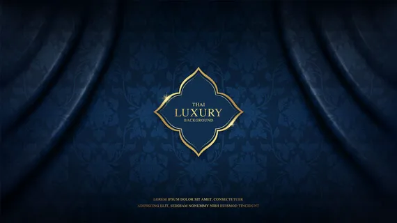 泰国艺术奢华背景图案装饰