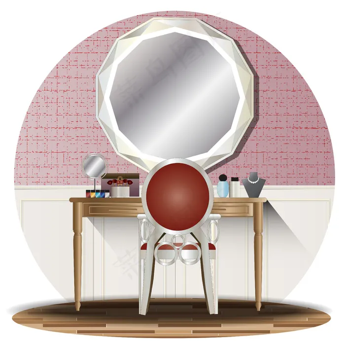 带背景的室内更衣室立面图eps,ai矢量模版下载