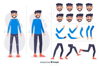 运动设计中的卡通人物