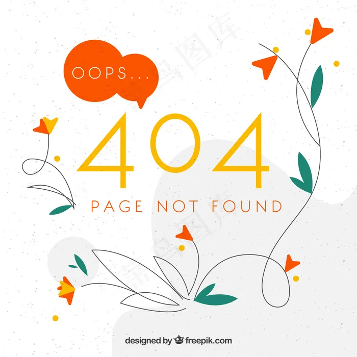 Creative 404错误背景eps,ai矢量模版下载