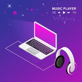 笔记本电脑和耳机等距设计