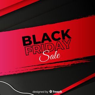 黑色星期五销售的红色和黑色背景