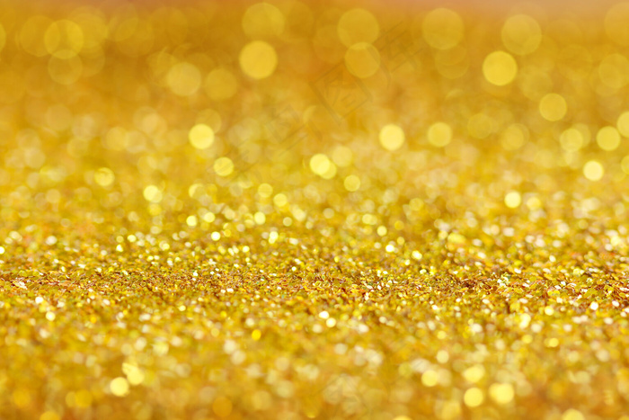 闪亮的金色灯光