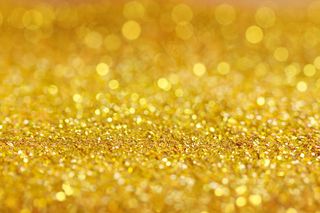 闪亮的金色灯光