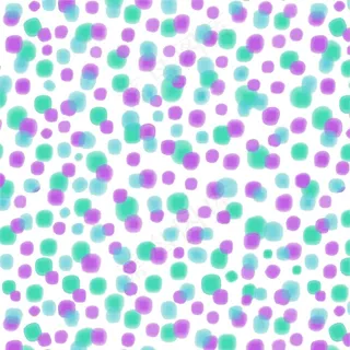 蓝紫色水彩圆点无缝图案