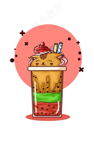 猫形冰淇淋插图
