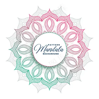 圆形曼荼罗艺术彩绘