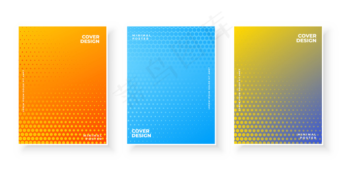 彩色抽象渐变纹理，打造最小覆盖集