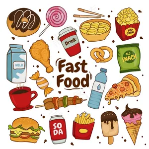 彩色快餐漫画集