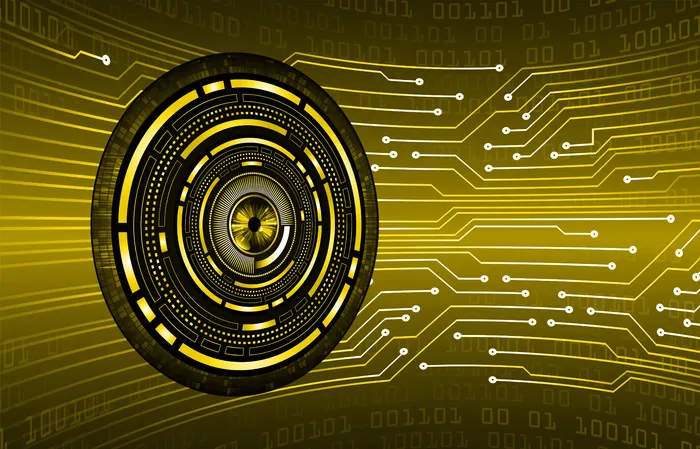 黄眼网络电路未来技术概念背景eps,ai矢量模版下载