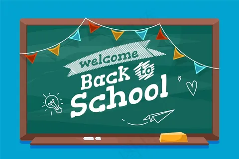 黑板返校背景