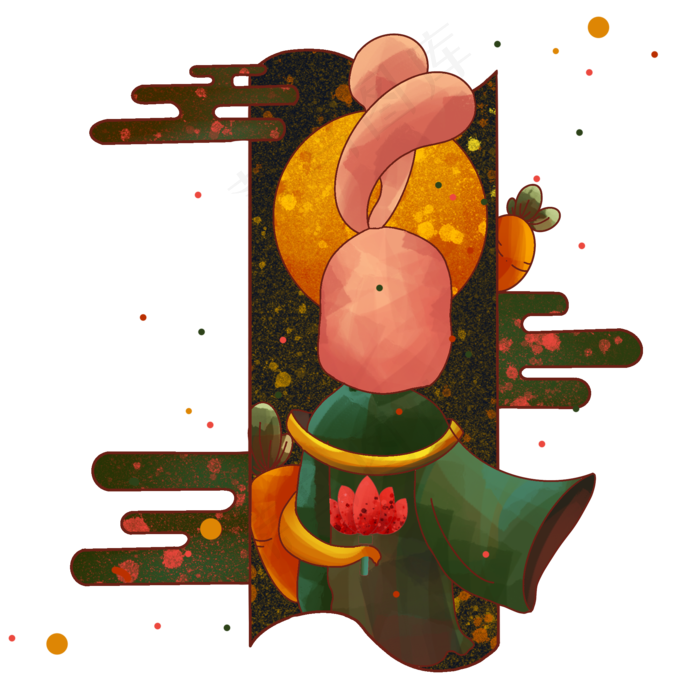 花好月圆度中秋(2000X2000(DPI:300))psd模版下载