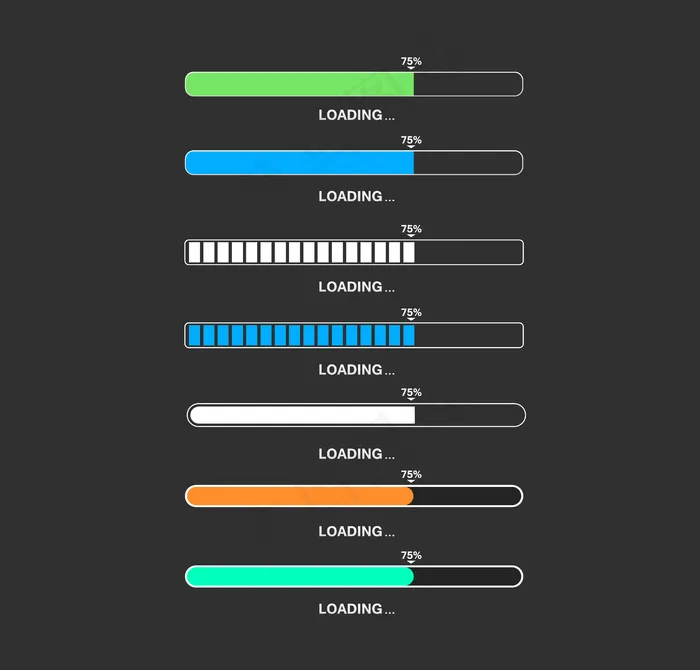 游戏应用的加载条大集合eps,ai矢量模版下载