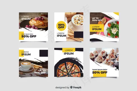 带照片的烹饪模板集