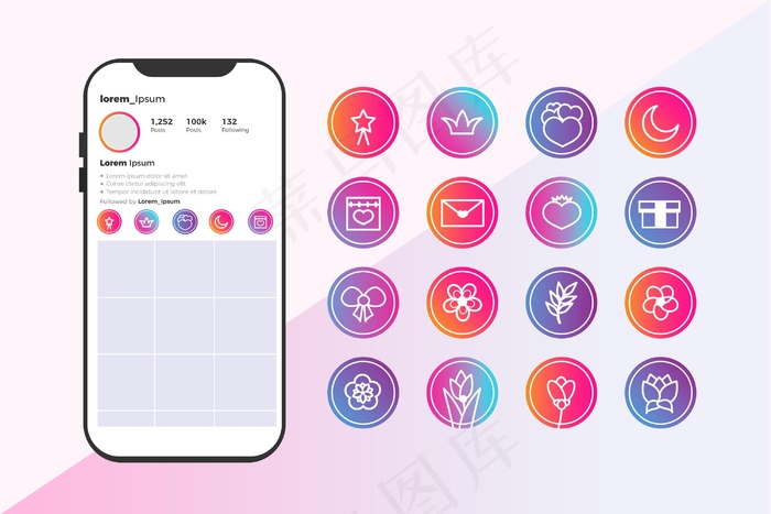 渐变模板高光集eps,ai矢量模版下载