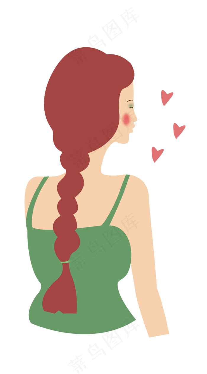 绿色情人节png矢量图