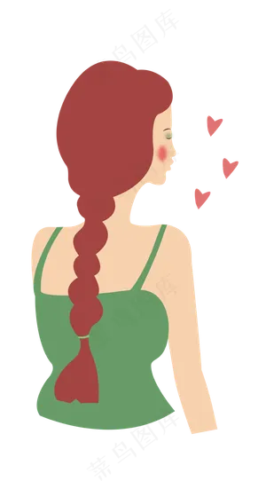 绿色情人节png矢量图