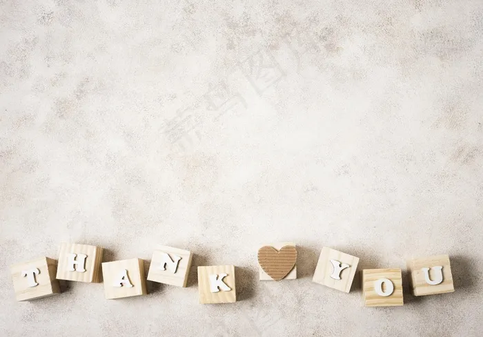 带复制空间的感恩节邮件俯视图