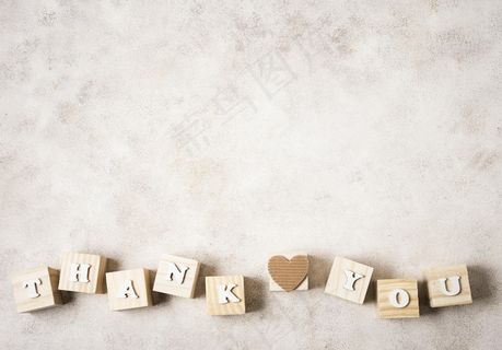 带复制空间的感恩节邮件俯视图