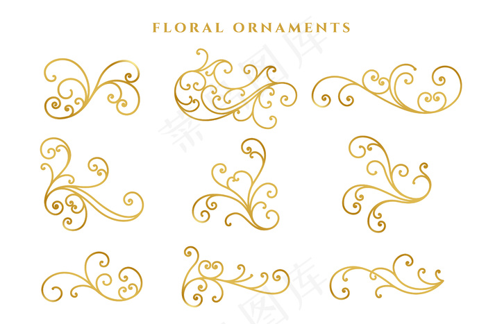 优雅金花装饰大套