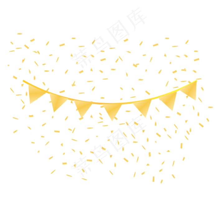 元旦节金色吊饰