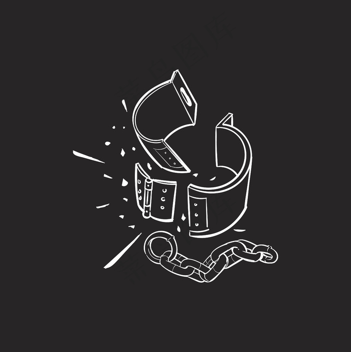 正义观手绘插图