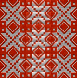 北欧针织完美无缝图案。只是为了享受。还包括