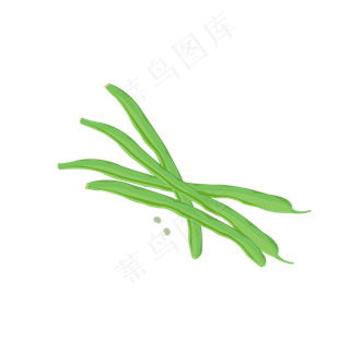 立秋美食四季豆矢量元素