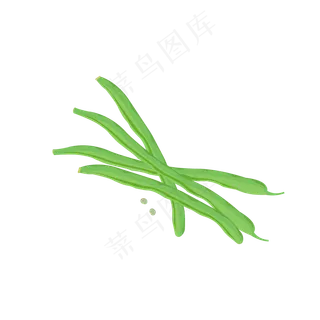 立秋美食四季豆矢量元素