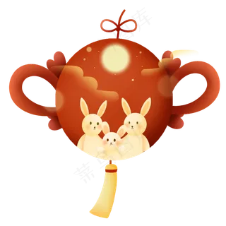 兔子中国结挂件