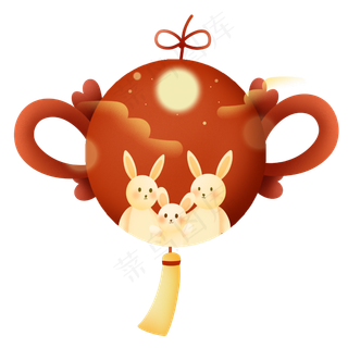 兔子中国结挂件