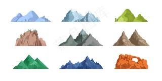 山岩平面图标系列