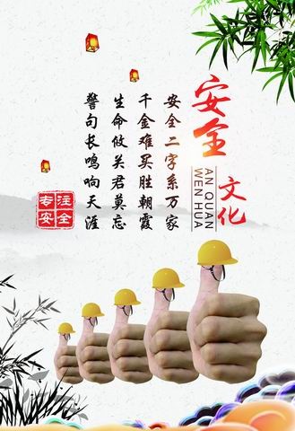 2020安全生产月文化展板psd模版下载
