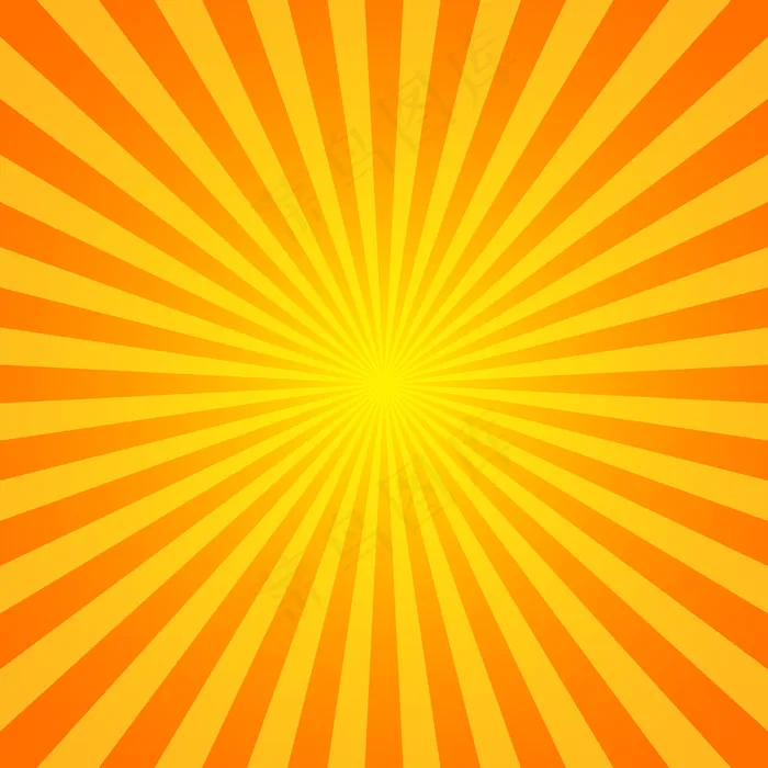 太阳爆发矢量背景。sunburst复古风格。黄色矢量射线。eps,ai矢量模版下载