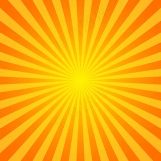 太阳爆发矢量背景。sunburst复古风格。黄色矢量射线。
