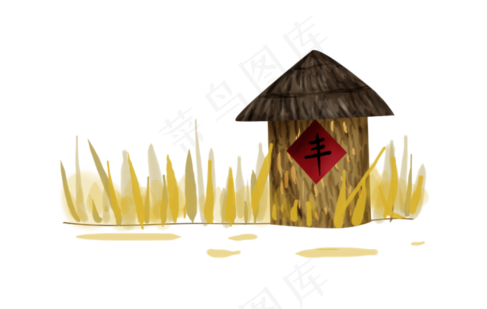 立秋丰收金色粮仓