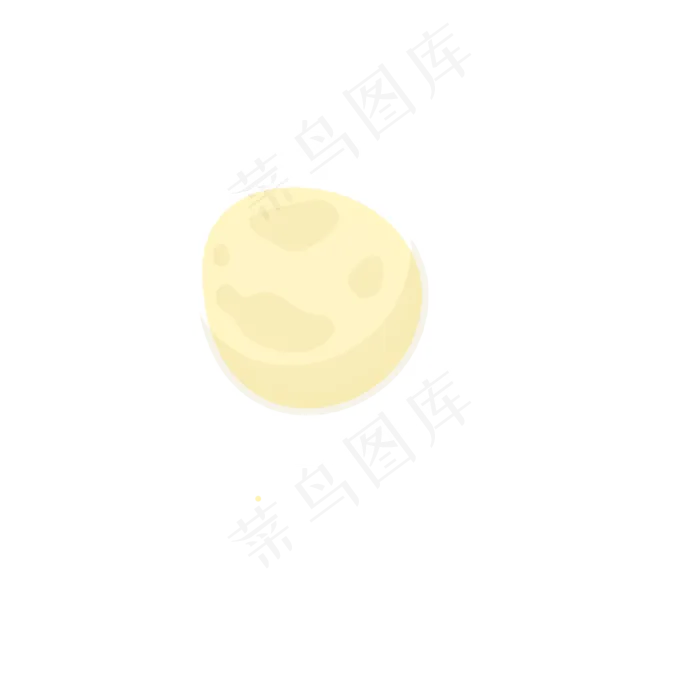 黄色的月亮免抠图(2000*2000px 300 dpi )ai矢量模版下载