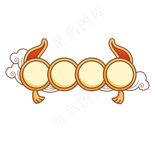 牛年新年国潮标题边框