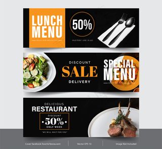 为社交网络设计横幅banner，为广告设计模板facebook封面