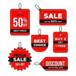 平面设计销售标签系列