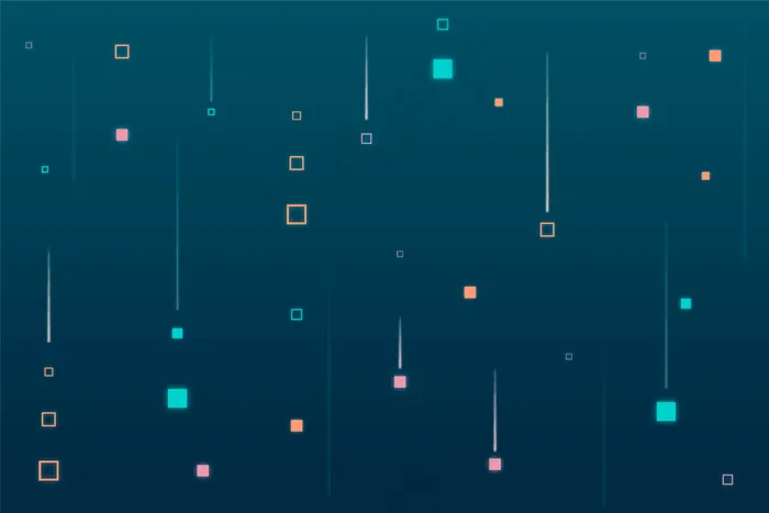 抽象像素雨蓝色背景eps,ai矢量模版下载