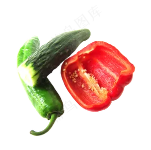 黄瓜红椒蔬菜