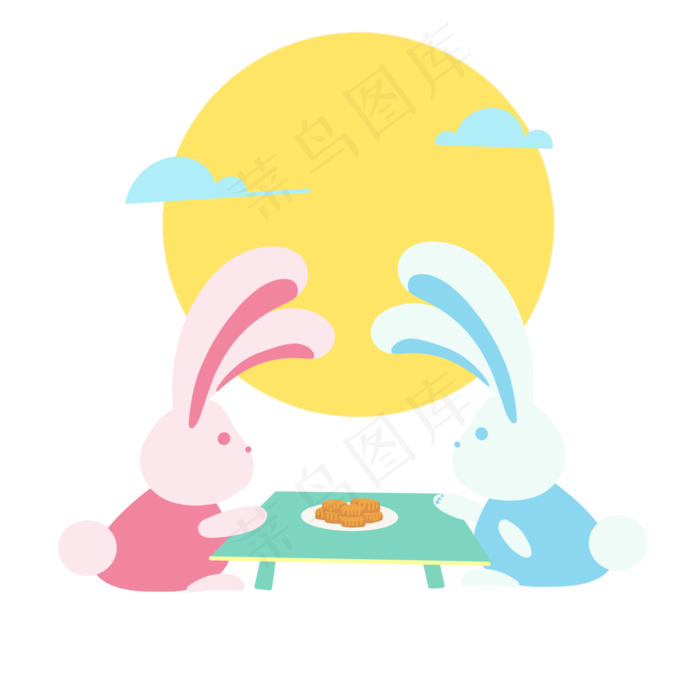 中秋哭泣的兔子