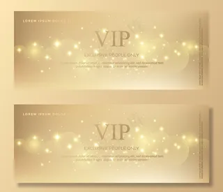 豪华金色请柬模板