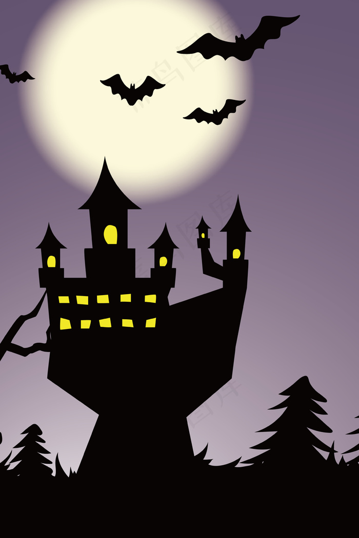 万圣节派对展架背景素材